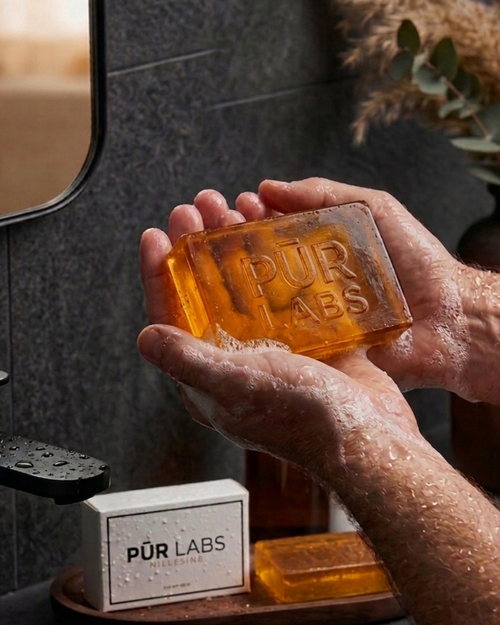 JABON ARTESANAL PERFUMADO AVNT — Tamaño real